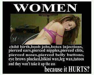 Hurts to be a woman