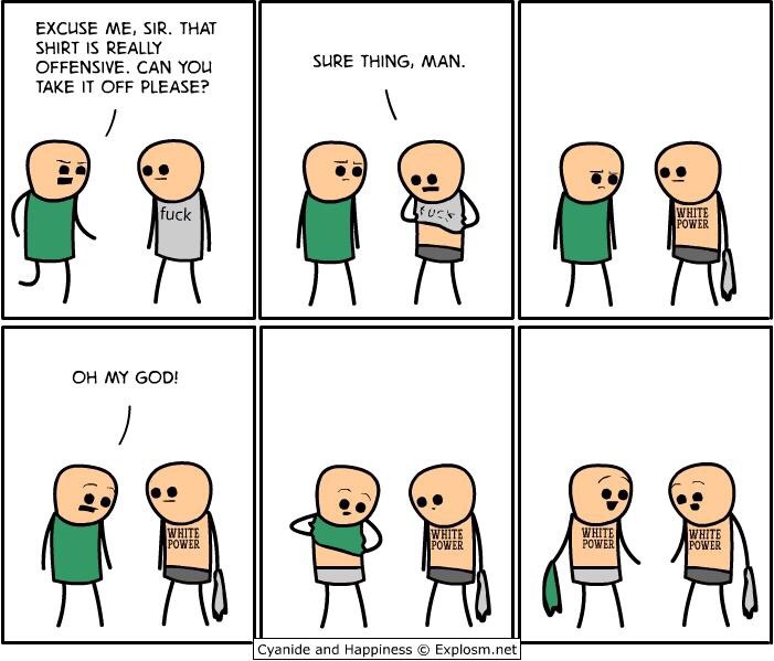 Cyanide and Happiness - Offensive T-shirt