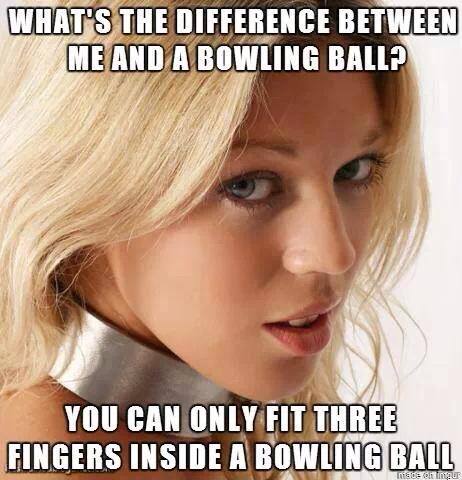 Girl vs Bowling ball
