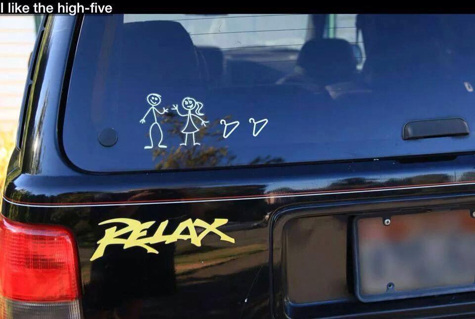 Fun family car stickers