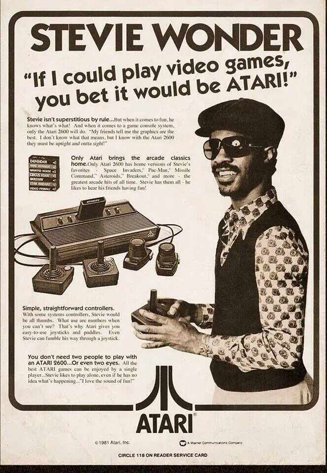 Stevie Wonder on atari
