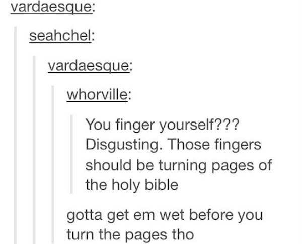 Wet those fingers