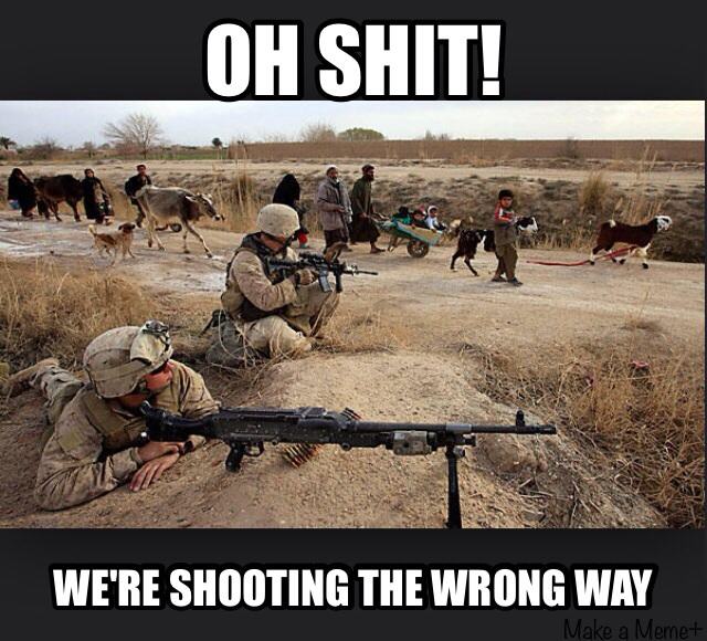 Shooting the wrong way