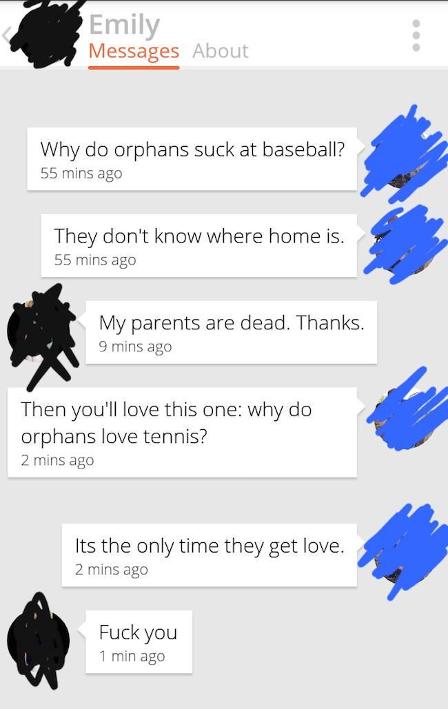 Orphan jokes